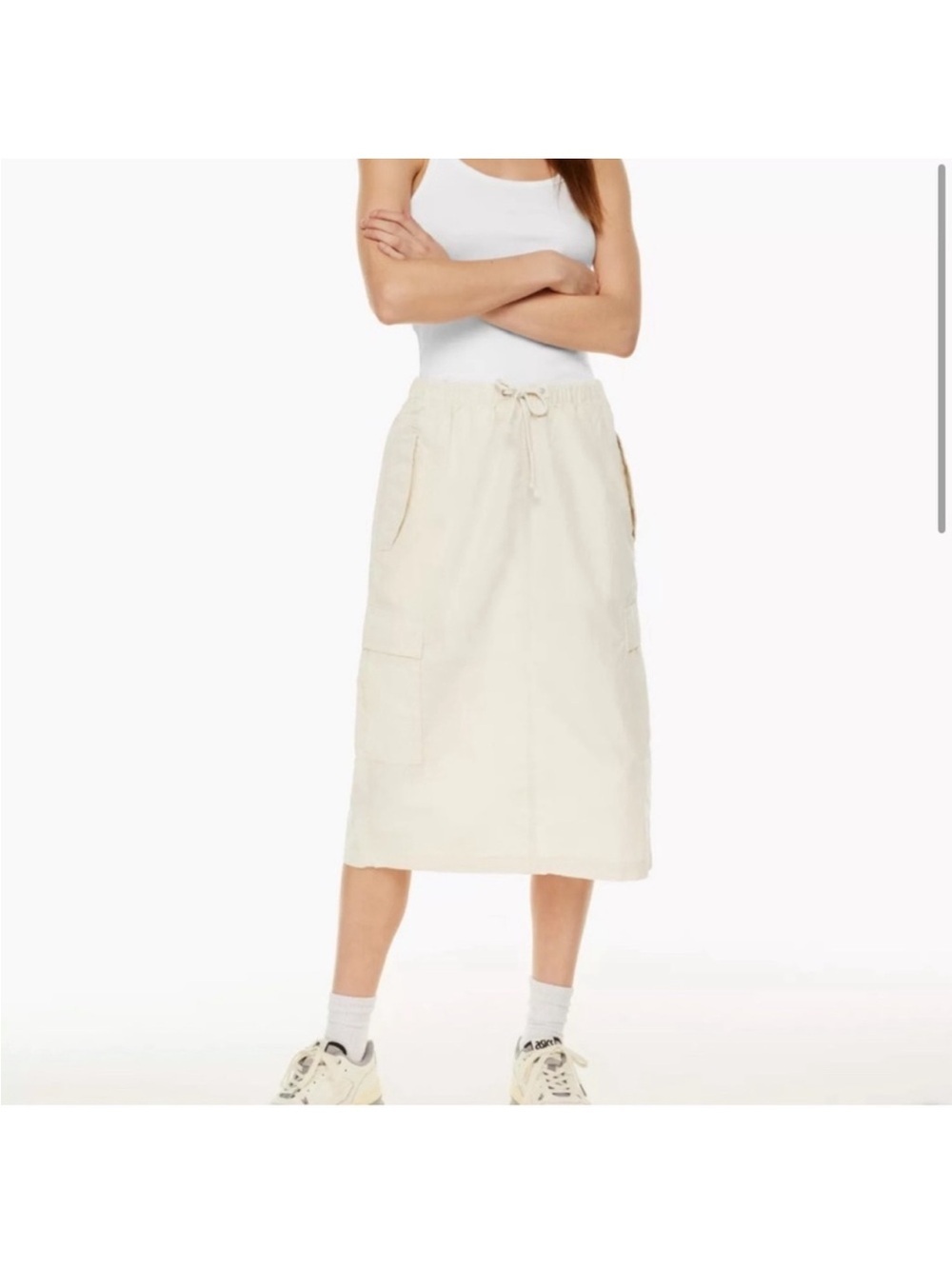TNA cargo skirt beige